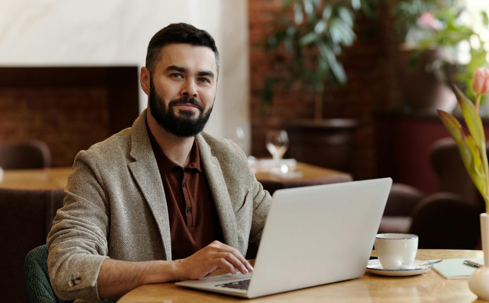 Client attending online therapy from home